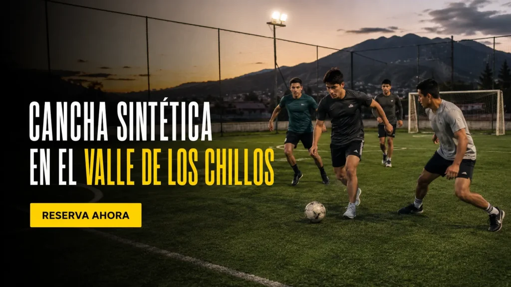 CANcha sintetica en el valle de los chillos